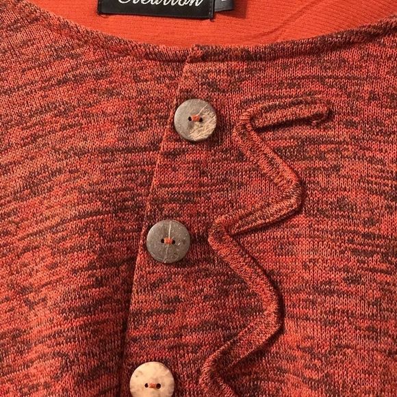 Creation Orange Crew Neck Oversized Sweater - Picture 5 of 10